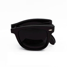 Load image into Gallery viewer, SWOKENCE Folding Sunglasses Men Women Retro Large Size Foldable UV400 Sun Glasses Gray Lenses With Portable Box SA22