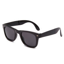 Load image into Gallery viewer, SWOKENCE Folding Sunglasses Men Women Retro Large Size Foldable UV400 Sun Glasses Gray Lenses With Portable Box SA22