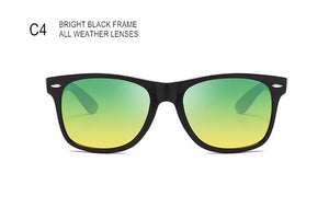 SWOKENCE High End All-weather Night Vision Sunglasses Women Men Day And Night Dual-purpose Rivet Driving Optics Spectacles SA83