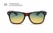Load image into Gallery viewer, SWOKENCE High End All-weather Night Vision Sunglasses Women Men Day And Night Dual-purpose Rivet Driving Optics Spectacles SA83