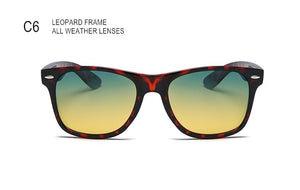 SWOKENCE High End All-weather Night Vision Sunglasses Women Men Day And Night Dual-purpose Rivet Driving Optics Spectacles SA83