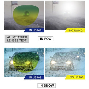 SWOKENCE High End All-weather Night Vision Sunglasses Women Men Day And Night Dual-purpose Rivet Driving Optics Spectacles SA83