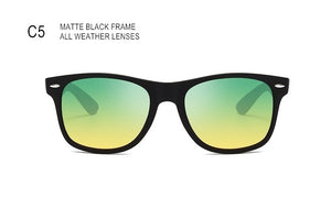 SWOKENCE High End All-weather Night Vision Sunglasses Women Men Day And Night Dual-purpose Rivet Driving Optics Spectacles SA83