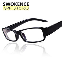 Load image into Gallery viewer, SWOKENCE Myopia Glasses -1 -1.5 -2 -2.5 -3 -3.5 -4 -4.5 -5 -5.5 -6.0 Women Men Short-Sighted Spectacles End Product G539