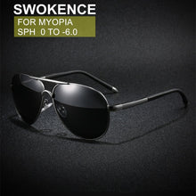 Load image into Gallery viewer, SWOKENCE Myopia Sunglasses SPH -0.5 -1 -1.5 -2 -2.5 -3 -3.5 -4 -4.5 -5 -5.5 -6 Men Women Nearsighted Glasses With Diopter F133
