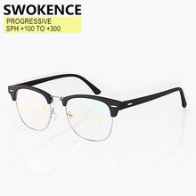 Load image into Gallery viewer, SWOKENCE Progressive Reading Glasses +100 +125 +150 to +300 Women Men Near And Far Dual-purpose Spectacles For Presbyopic R023