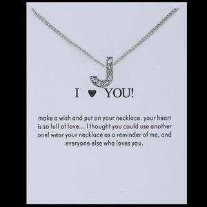 Sale 1PC Fashion Silvery Shiny Charms Necklace crystal Pendant letters Personalized Letters Necklaces Women Jewelry