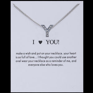 Sale 1PC Fashion Silvery Shiny Charms Necklace crystal Pendant letters Personalized Letters Necklaces Women Jewelry