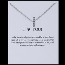 Carica l&#39;immagine nel visualizzatore di Gallery, Sale 1PC Fashion Silvery Shiny Charms Necklace crystal Pendant letters Personalized Letters Necklaces Women Jewelry