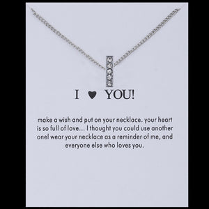 Sale 1PC Fashion Silvery Shiny Charms Necklace crystal Pendant letters Personalized Letters Necklaces Women Jewelry