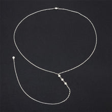 Load image into Gallery viewer, Sale 1Pc Golden/Silvery 2 Styles Crystal Long Sexy Backless Body Bare Back Pendant Necklace Chain Fashion Jewelry Charm Gift