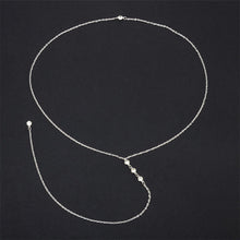 Carica l&#39;immagine nel visualizzatore di Gallery, Sale Women Long Necklace Body Sexy Chain Bare Back Gold Silver Gold Crystal Pendant Chain Necklace Backdrop Beach Body jewelry