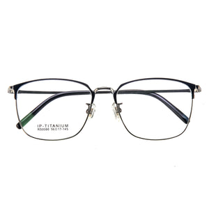 Sales Promotion  Pure Titanium High-End Polygonal Retro Frame Big Face Prescription Glasses For Men And Women