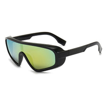 Load image into Gallery viewer, Samjune Personality Dazzle Color Large Frame Sunglasses Women Retro Conjoined Connected Piece Windshield Sun Glasses