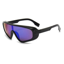 Load image into Gallery viewer, Samjune Personality Dazzle Color Large Frame Sunglasses Women Retro Conjoined Connected Piece Windshield Sun Glasses