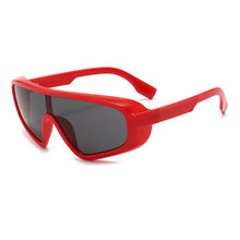 Load image into Gallery viewer, Samjune Personality Dazzle Color Large Frame Sunglasses Women Retro Conjoined Connected Piece Windshield Sun Glasses