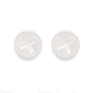 Screw Spike 925 Sterling Silver Yellow White Stud Earrings