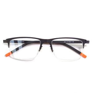 Screwless Germany Berlin Design Metal Eyewear Optical Frame Ultra Light Flexible Half Rim Men Prescription Myopia Spectacles