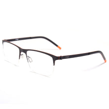 Load image into Gallery viewer, Screwless Germany Berlin Design Metal Eyewear Optical Frame Ultra Light Flexible Half Rim Men Prescription Myopia Spectacles
