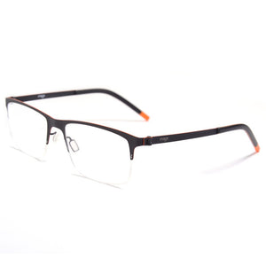 Screwless Germany Berlin Design Metal Eyewear Optical Frame Ultra Light Flexible Half Rim Men Prescription Myopia Spectacles