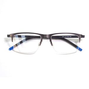 Screwless Germany Berlin Design Metal Eyewear Optical Frame Ultra Light Flexible Half Rim Men Prescription Myopia Spectacles