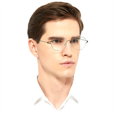 Load image into Gallery viewer, Screwless Rim Oval Hand-made Titanium Glasses Frames Men Brand Myopia Eyeglasses Clear Lens Spectacles monturas de lentes mujer