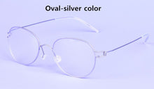 Load image into Gallery viewer, Screwless Rim Oval Hand-made Titanium Glasses Frames Men Brand Myopia Eyeglasses Clear Lens Spectacles monturas de lentes mujer