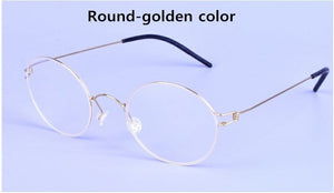 Screwless Rim Oval Hand-made Titanium Glasses Frames Men Brand Myopia Eyeglasses Clear Lens Spectacles monturas de lentes mujer