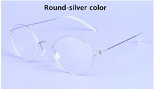 Load image into Gallery viewer, Screwless Rim Oval Hand-made Titanium Glasses Frames Men Brand Myopia Eyeglasses Clear Lens Spectacles monturas de lentes mujer