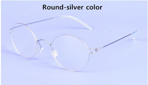 Screwless Rim Oval Hand-made Titanium Glasses Frames Men Brand Myopia Eyeglasses Clear Lens Spectacles monturas de lentes mujer