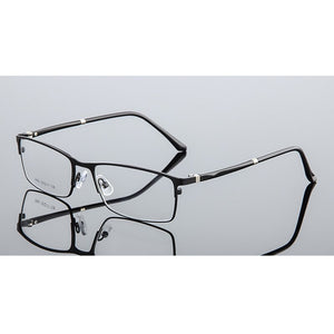 Seemfly Anti-blue Ray Metal Square Glasses Frame Classic Full Frame Optical Myopia Eyeglasses Unisex For Men And Women