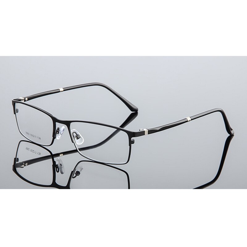 Seemfly Anti-blue Ray Metal Square Glasses Frame Classic Full Frame Optical Myopia Eyeglasses Unisex For Men And Women
