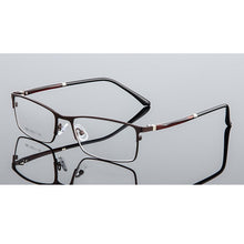 Load image into Gallery viewer, Seemfly Anti-blue Ray Metal Square Glasses Frame Classic Full Frame Optical Myopia Eyeglasses Unisex For Men And Women