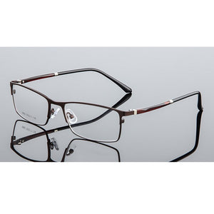 Seemfly Anti-blue Ray Metal Square Glasses Frame Classic Full Frame Optical Myopia Eyeglasses Unisex For Men And Women