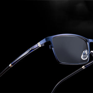Seemfly Anti-blue Ray Metal Square Glasses Frame Classic Full Frame Optical Myopia Eyeglasses Unisex For Men And Women
