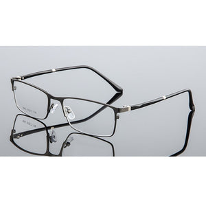 Seemfly Anti-blue Ray Metal Square Glasses Frame Classic Full Frame Optical Myopia Eyeglasses Unisex For Men And Women
