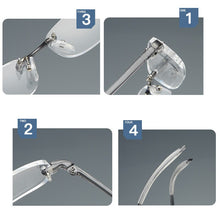 Load image into Gallery viewer, Seemfly Chic Ultra Light Myopic Glasses TR90 Frameless Glasses Myopia -1.0 -1.50 -2.0 -2.5 -3.0 -3.50-4.0 Diopter Myopic Glasses