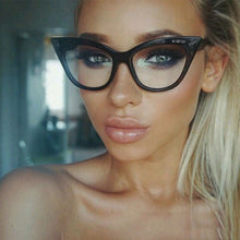Load image into Gallery viewer, Seemfly Women Sexy Cat Eye Glasses Clear Lens Eyeglasses Vintage Female Goggle Plain Mirror Spectacle Eyewear 2023