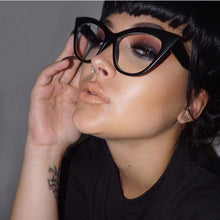 Load image into Gallery viewer, Seemfly Women Sexy Cat Eye Glasses Clear Lens Eyeglasses Vintage Female Goggle Plain Mirror Spectacle Eyewear 2023