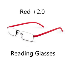 Load image into Gallery viewer, Seemfly Half Frame TR90 Metal Reading Glasses Women&amp;Men Resin HD Foldable Presbyopic Glasses With+1.0+1.5+2.0+2.5+3.0+3.5+4.0