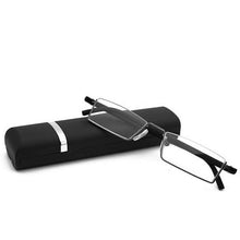 Load image into Gallery viewer, Seemfly Half Frame TR90 Metal Reading Glasses Women&amp;Men Resin HD Foldable Presbyopic Glasses With+1.0+1.5+2.0+2.5+3.0+3.5+4.0