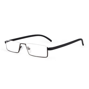 Seemfly Half Frame TR90 Metal Reading Glasses Women&Men Resin HD Foldable Presbyopic Glasses With+1.0+1.5+2.0+2.5+3.0+3.5+4.0