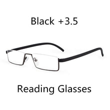 Load image into Gallery viewer, Seemfly Half Frame TR90 Metal Reading Glasses Women&amp;Men Resin HD Foldable Presbyopic Glasses With+1.0+1.5+2.0+2.5+3.0+3.5+4.0