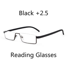 Load image into Gallery viewer, Seemfly Half Frame TR90 Metal Reading Glasses Women&amp;Men Resin HD Foldable Presbyopic Glasses With+1.0+1.5+2.0+2.5+3.0+3.5+4.0