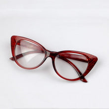 Load image into Gallery viewer, Seemfly  Sexy Cat Eye Glasses Women Transparent Eyewear Brand Designer Vintage Clear Eyeglasses Optical Frame Oculos