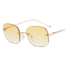 Carica l&#39;immagine nel visualizzatore di Gallery, Seemfly Square Transparent Glasses Jennie Same Paragraph Frameless Women Men Optical Frames Unisex Glasses Retro Metal Eyewear