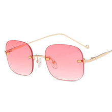 Carica l&#39;immagine nel visualizzatore di Gallery, Seemfly Square Transparent Glasses Jennie Same Paragraph Frameless Women Men Optical Frames Unisex Glasses Retro Metal Eyewear