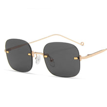 Carica l&#39;immagine nel visualizzatore di Gallery, Seemfly Square Transparent Glasses Jennie Same Paragraph Frameless Women Men Optical Frames Unisex Glasses Retro Metal Eyewear