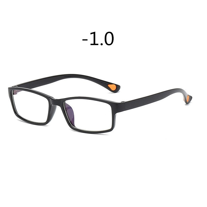 Seemfly TR90 Full Frame Myopia Glasses Ultralight Square Nearsighted Glasses Student Shortsight Glasses With Degree -1.0 to -4.0