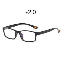 Load image into Gallery viewer, Seemfly TR90 Full Frame Myopia Glasses Ultralight Square Nearsighted Glasses Student Shortsight Glasses With Degree -1.0 to -4.0